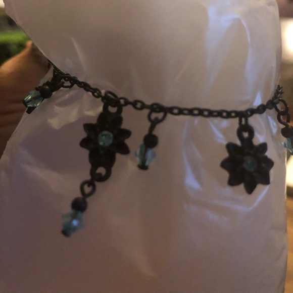 Antique Aquamarine stone & bead necklace - Picture 4 of 5